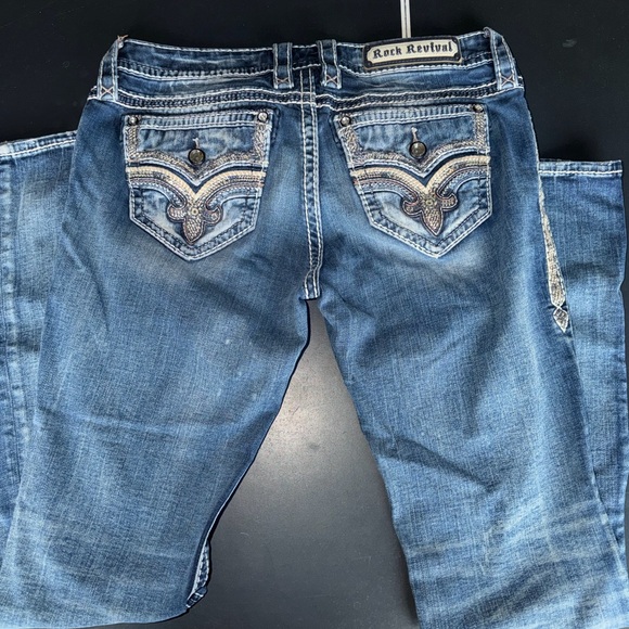 Rock Revival Blue Boot Cut Jeans - Picture 4 of 6